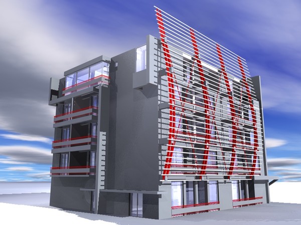 office hotel 3d 3ds - Hotel by studiorender